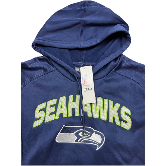NWT NFL‎ Apparel Seattle Seahawks NFL Mens Hoodie Sweatshirt XL Dri-fit Stitched - Picture 2 of 10